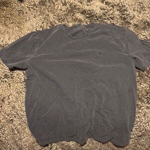 All Saints Men's Dark Gray Short Sleeve Tee